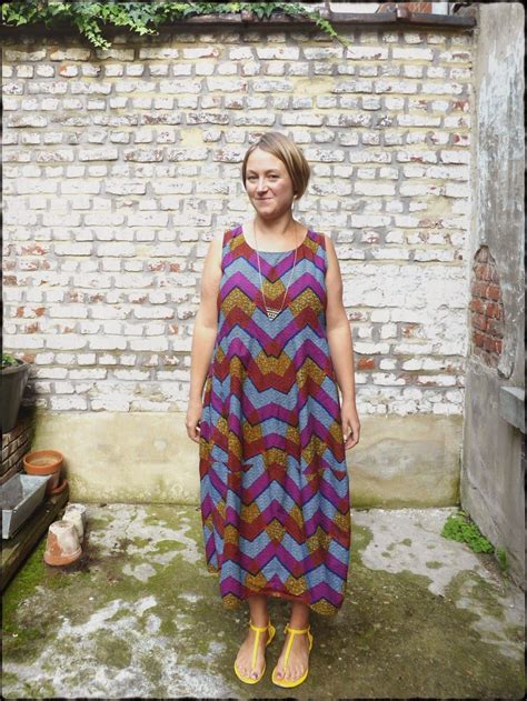 Loving The Eva Dress Made Up In A Wax Print Cotton Made By Jo Sews