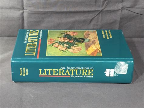 Vintage Literature Book 1994 An Introduction To Literature Textbook Decorative Green And Yellow