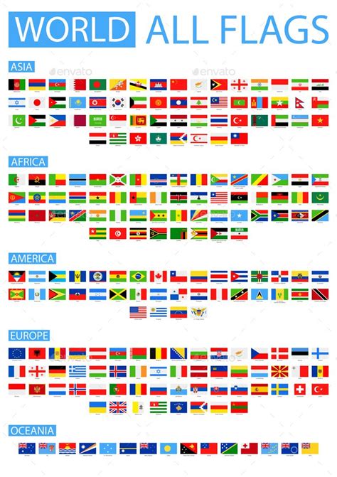 All World Flags By Dikobrazik Graphicriver In 2022 All World Flags