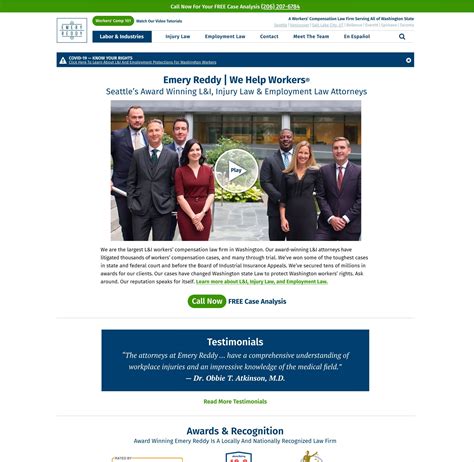 Emery Reddy Web Redesign Attorney At Law Employment Law Law Firm