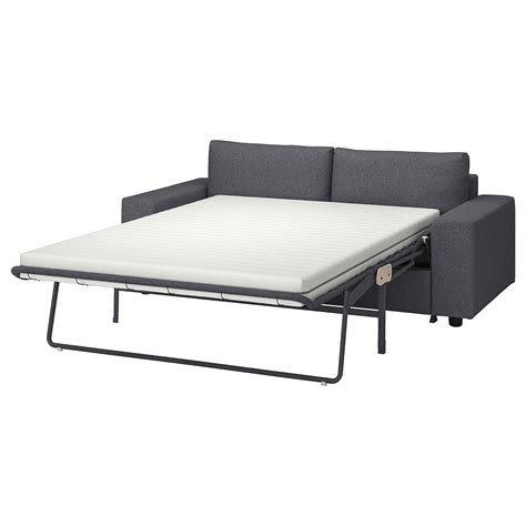 Vimle 2 Seat Sofa Bed With Wide Armrestsgunnared Medium Grey Ikea Eesti