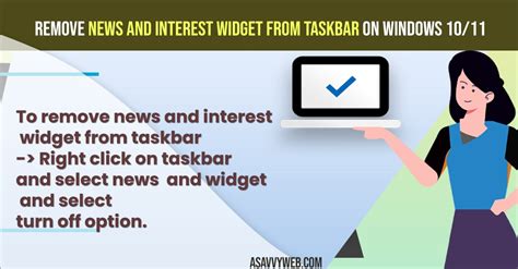 How To Remove News And Interest Widget From Taskbar On Windows 1011
