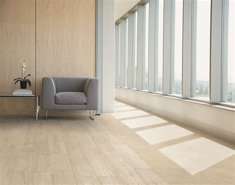 Fusion Flooring 1060 Royal White Oak Luxury Vinyl Tile Office Space