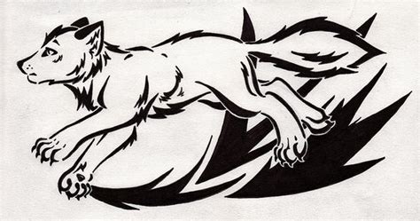 Running Wolf Tattoo By Tsukitsu On Deviantart