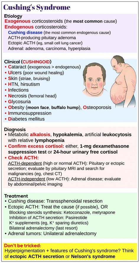 Cushings Syndrome Medicine Keys For Mrcps