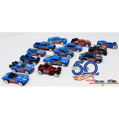 Toys Cars Trucks And Vans Set Of 12 Hot Wheels 50th Anniversary Hw 50