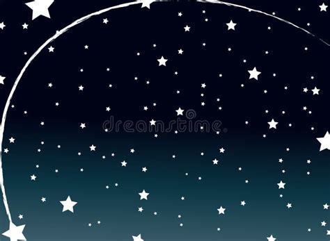 Estrellas En El Modelo Del Cielo Nocturno Ilustración Del Vector