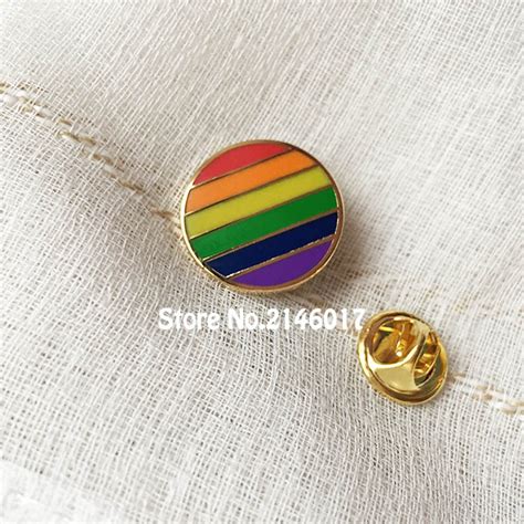 50pcs Custom Badge Hard Enamel Pins And Brooch Rainbow Cute Unique Gay