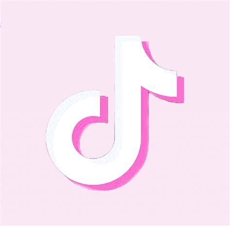 Aesthetic Kawaii Tiktok Pink Logo