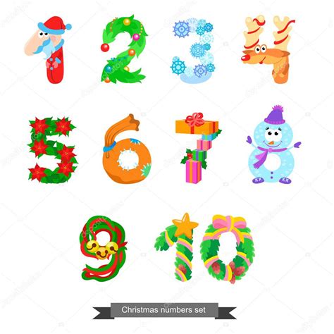 Números Como Símbolos De La Navidad 2023
