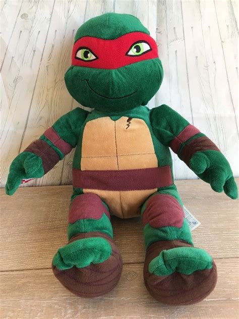 Build A Bear Tmnt Teenage Mutant Ninja Turtle Raphael Plush Red Ebay Raphael Ninja