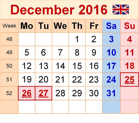 Free December 2016 Calendars | Activity Shelter