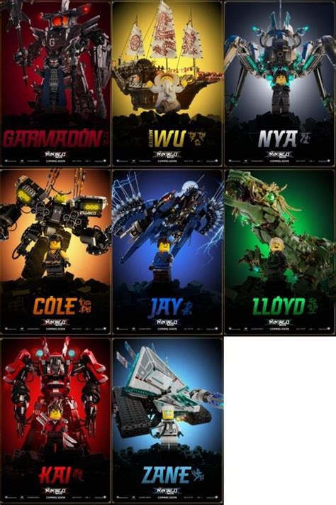Eight New Character Movie Posters For The Lego Ninjago Movie Lego