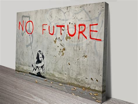 Banksy No Future Canvas Print Home Decor Canvas Prints Australia