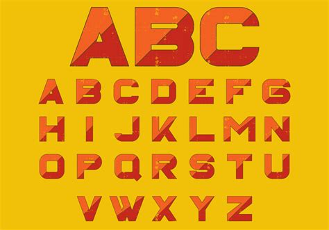 Alphabet Bold Block Letters