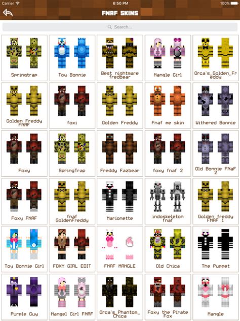 Fnaf Skins Cute Skins For Minecraft Pe And Pc Apps 148apps