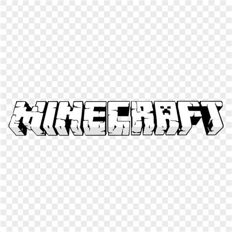 Minecraft Black And White Logo Png Citypng