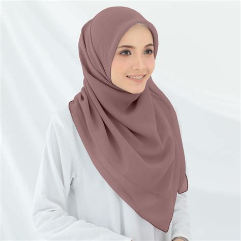 Bawal Chiffon Voile Home Base Alhaya Fashion Tudung Warna Bawal