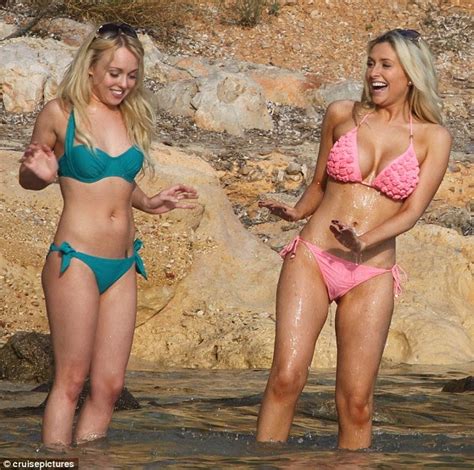 Catching My Eye Hollyoaks Actresses Gemma Merna And Jorgie Porter Show Off Their Curves In Spain