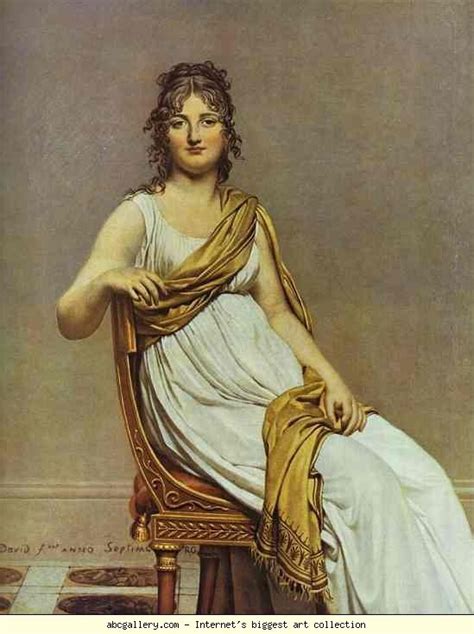 Jacques Louis David Portrait Of Madame De Verninac N E Henriette Delacroix Sister Of Eug Ne