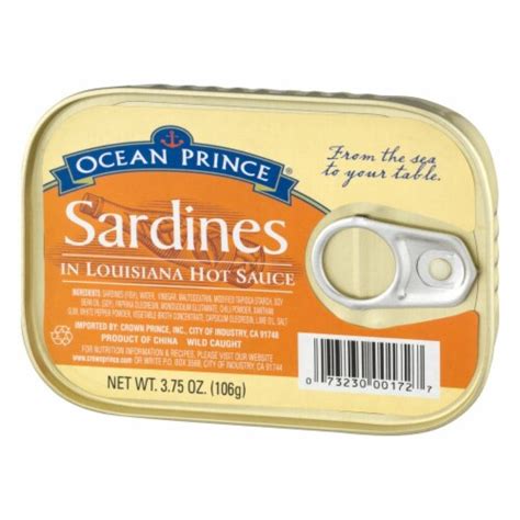 Ocean Prince Sardines In Louisiana Hot Sauce 375 Oz Marianos