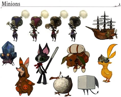 After using the minion whistles, players can summon their minions make players have more fun, as they are cute and vivid. Image - FFXIVARR Minions Artwork.jpg | Final Fantasy Wiki | FANDOM powered by Wikia
