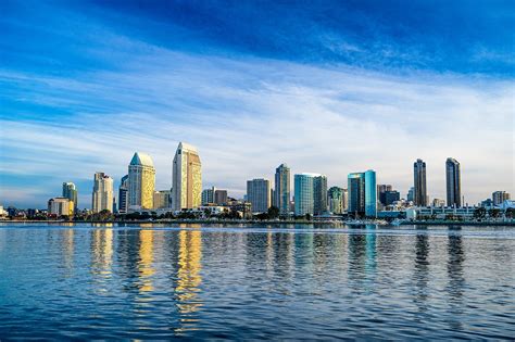 San Diego California Skyline High Quality Architecture Stock Photos