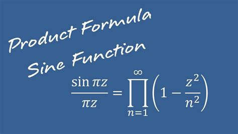 Sine Function Product Formula (Hadamard Factorization Theorem) - YouTube