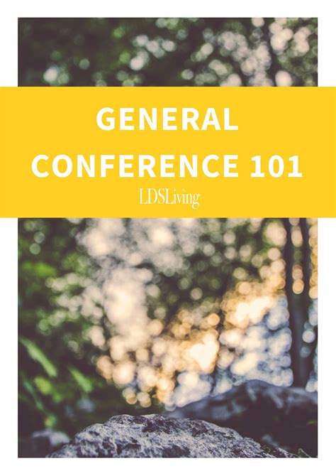 General Conference 101 | General conference, Conference ...