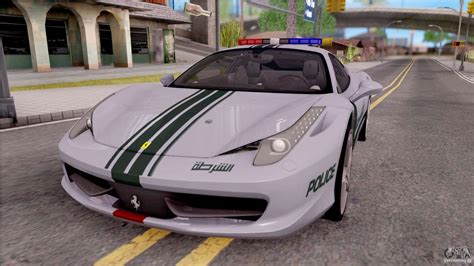 Ferrari Italia Dubai High Speed Police для GTA San Andreas