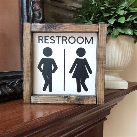 Excited To Share This Item From My Etsy Shop Bathroom Sign Bathroom