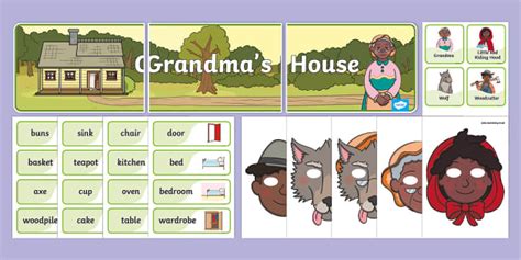Little Red Riding Hood Granny House Role Play Pack