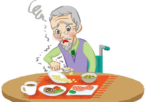 Old Man Eating Alone Illustrations Royalty Free Vector Graphics And Clip
