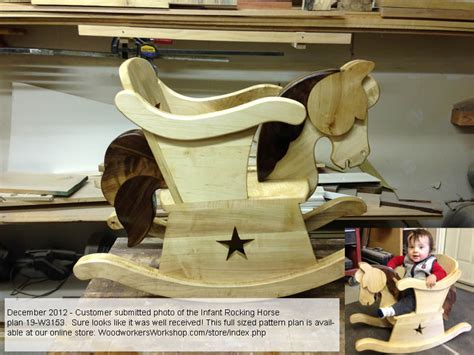 infant rocking horse chair woodworking plan