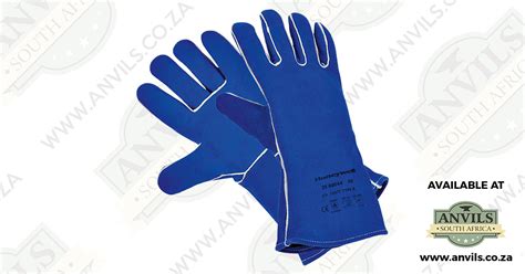 Premium Blue Leather Blacksmith Gloves Anvils South Africa