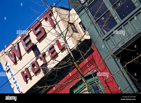 Vancouver Chinatown Signs Blue Hi Res Stock Photography And Images Alamy