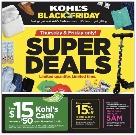 Kohls Black Friday Super Deals 2021 Ad And Deals