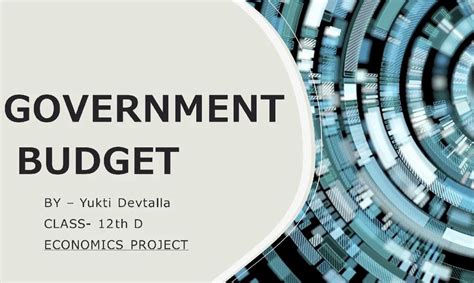Self Cbse Economics Project 12th Class On Government Budget At Rs 40