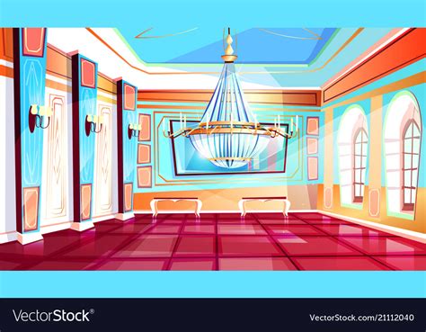 Ballroom With Chandelier Royalty Free Vector Image