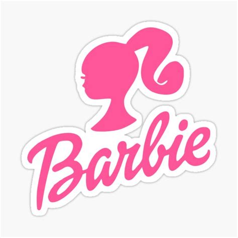 Barbie Pink Watercolor Logo Sticker For Sale By Sneakerdesign Redbubble
