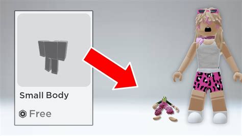 How To Get The Smallest Roblox Avatar Cheap😮 Youtube
