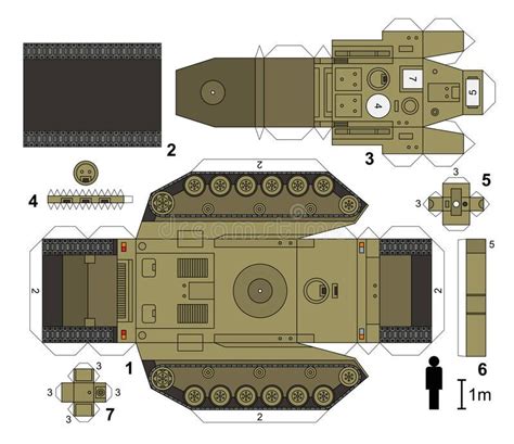 Papercraft Tank M1 Abrams Tank Papercraft Printable Papercrafts