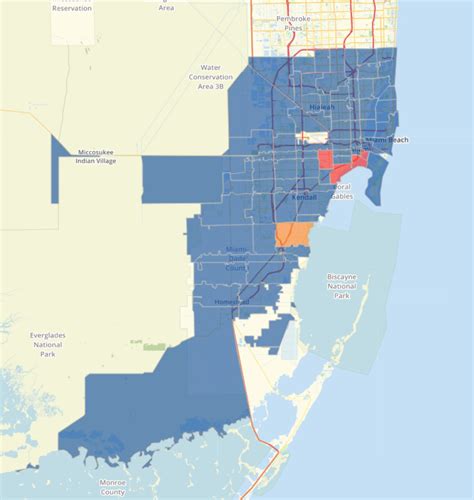 Miami Dade And Broward County Map