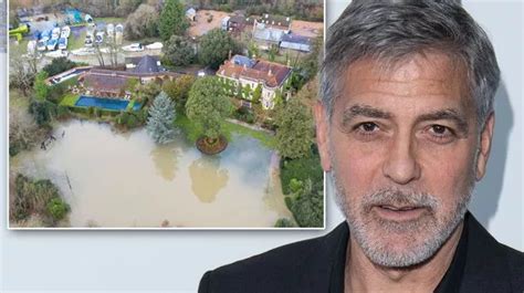 George Clooneys £12million Mansion Swamped By Floodwater As Thames