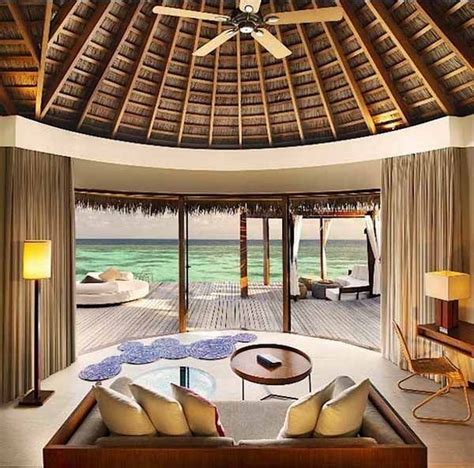 Maldives W Retreat Resort Tropical Beach House Modern Interior Design