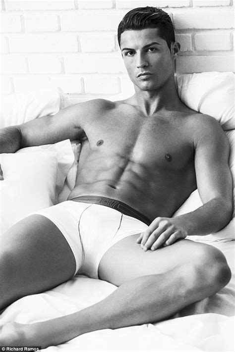 cristiano ronaldo shows off his impressive abs and muscular thighs in smouldering campaign shots
