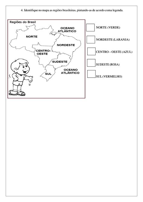 Atividades Sobre Regionalização Do Brasil