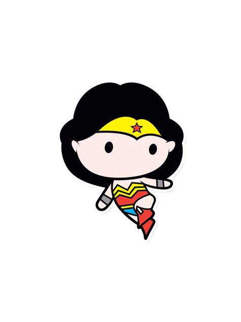 Wonder Woman Chibi Wonder Woman Official Sticker Redwolf