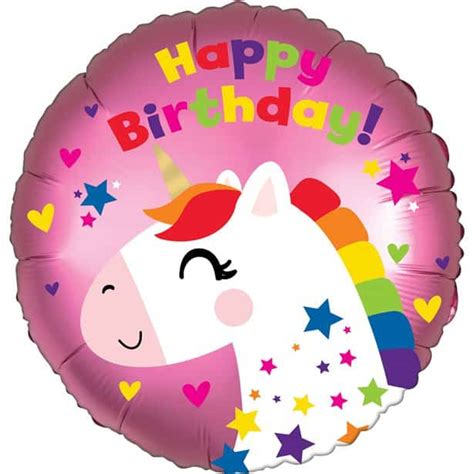 Unicorn Happy Birthday Foil Balloons And Party Decorations