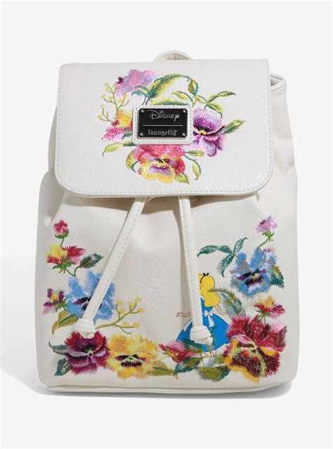 Loungefly Disney Alice In Wonderland Embroidered Floral Mini Backpack